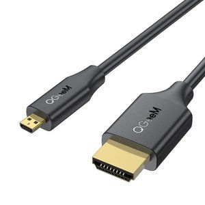 Micro HDMI to HDMI Cable 6FT, QGeeM High Speed 4K 60Hz Male to Male HDR HDMI 2.0